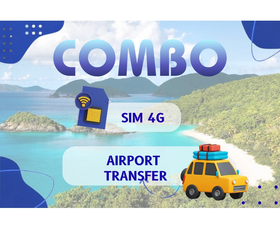 [COMBO] eSIM 4G+ Cam Ranh Airport (CXR) Transfer to Nha Trang City Center